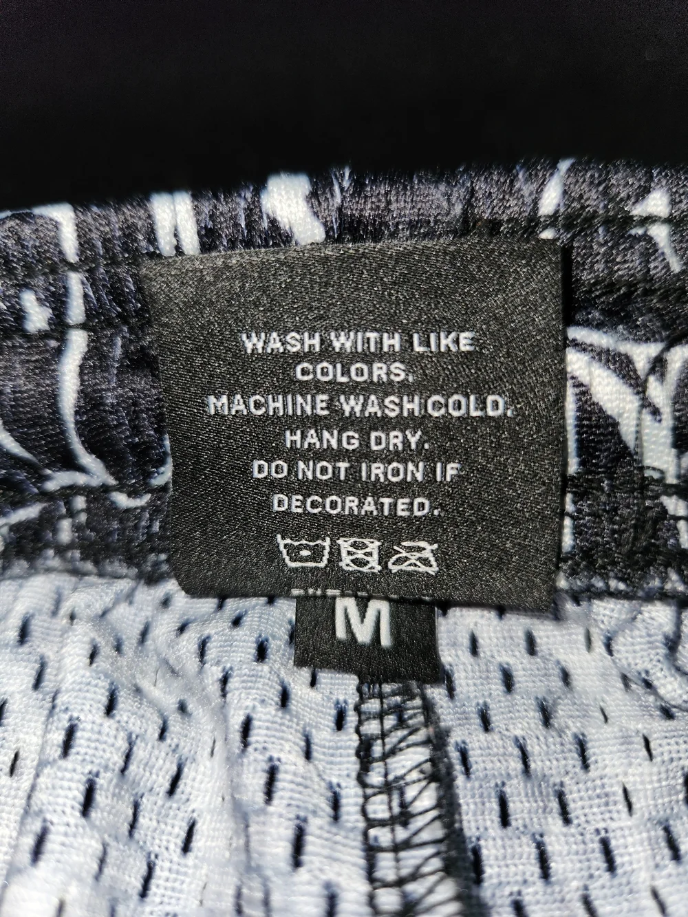 Black and White Graphic Shorts #346